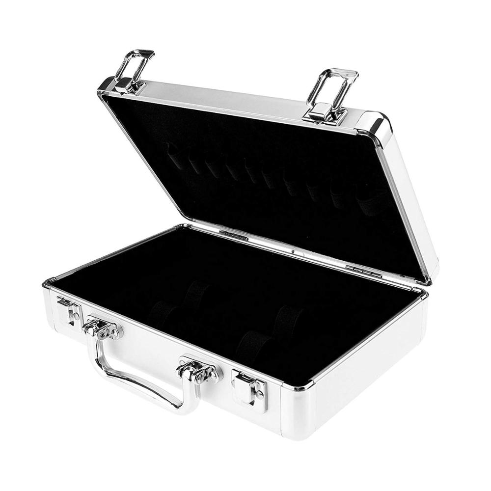 Aluminum Tool Holder Box Case Flight Briefcase with Foam Backing