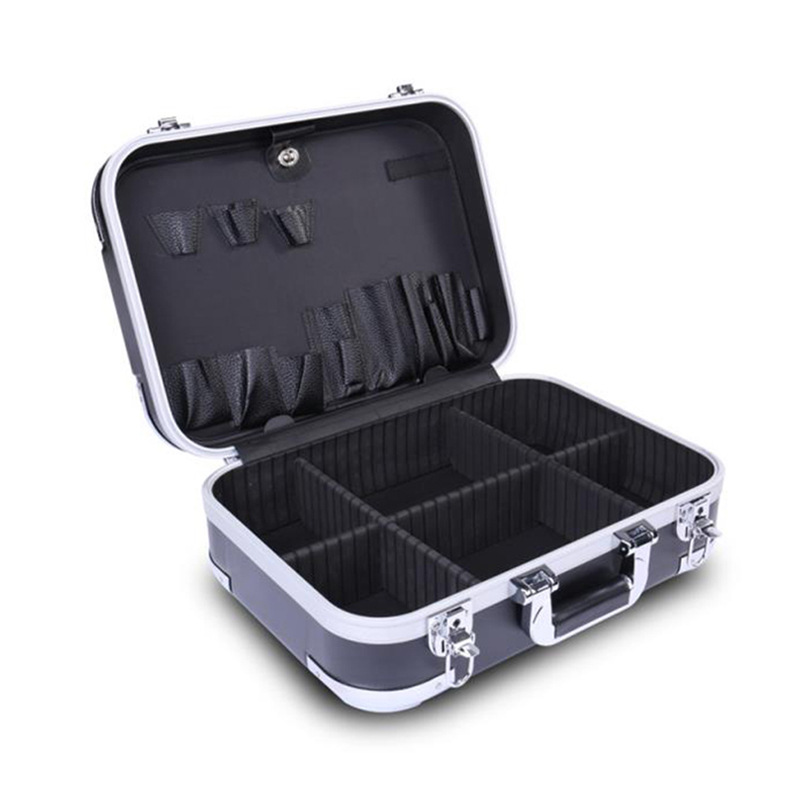 Portable Aluminum Alloy Toolbox Suitcase Impact resistant Safety Instrument case Tool Storage box BA013