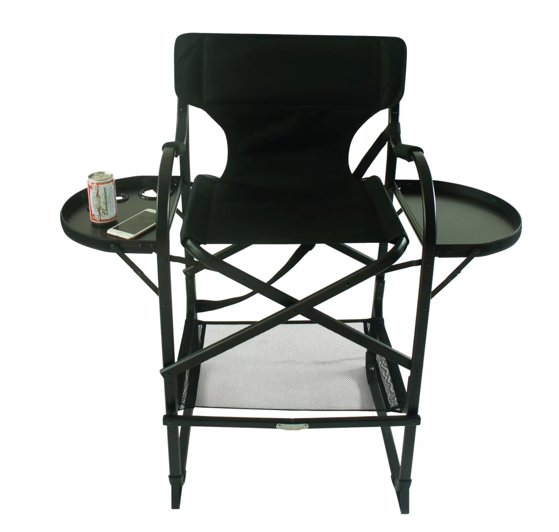 Big Size 29 Inch Aluminum Folding Makeup Artist Director Professional Chair Portable Foldable Makeup Artist Beauty Chair High End