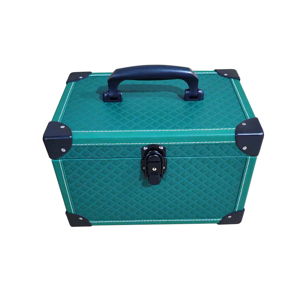 CA074 Classical green PVC Ladies Sotrage Case Makeup Promotion Gift Cases