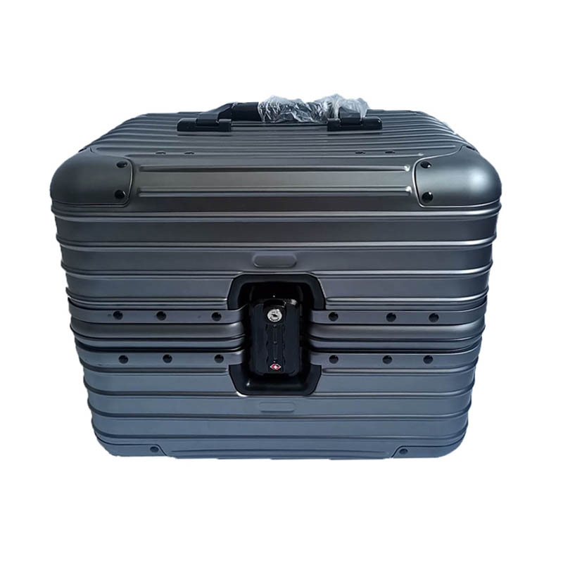 High-end Portable All Aluminum Business Trave Safety Carry Tool Kit Storage Tool box for Important Items with TSA Lock AL006B